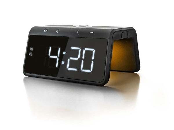 Picture of Alarm Clock with Wireless Charger - Caliber HCG019QI/B